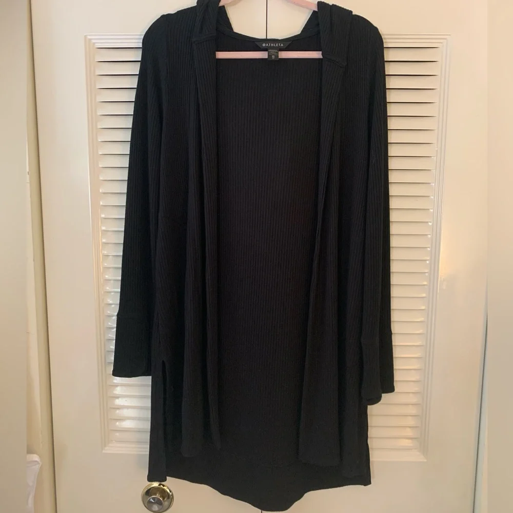 Athleta ribbed open cardigan
